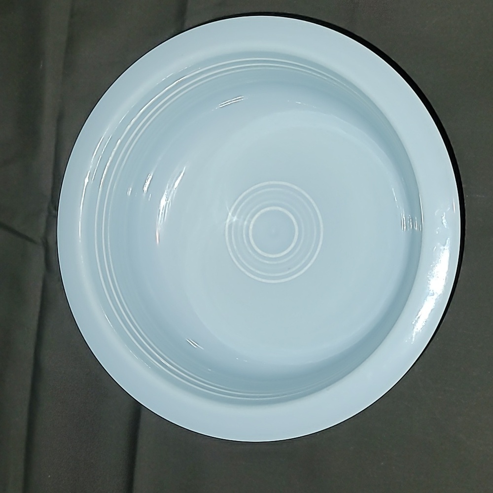 Vintage Fiestaware Fiesta HLC 8.5" Nappy Bowl Serving Periwinkle Blue Dry Foot